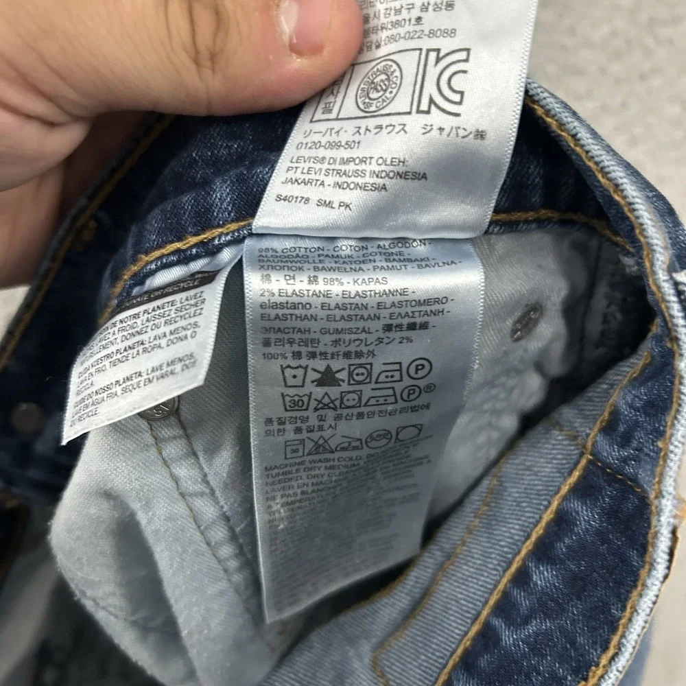 Levis Jeans Mens 32x32 Blue Denim‎ 514 Straight American Cotton Work Wear Adult